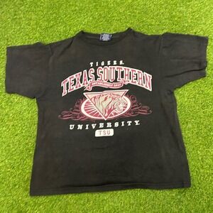Big Boy Gear Texas Southern University Tigers T-Shirt Black Mens Large TSU HBCU